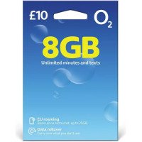 O2 Pay As You Go £10 - 8GB Data, Unlimited Minutes, Unlimited Text