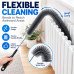 3pcs Radiator Cleaner Brush 78cm Flexible Long Duster Dust Remover Bristle Brush