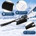 2pcs Car Snow Brush Ice Scraper Long Handle Windshield Frost Removal Tool