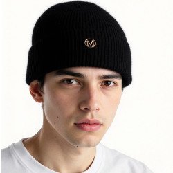 Ladies Women Beanie Hat Warm Fleece Lined R40 Thermal Insulation - Black