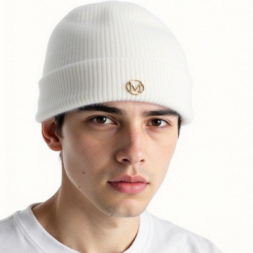 Ladies Women Beanie Hat Warm Fleece Lined R40 Thermal Insulation -  White