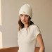 Ladies Women Beanie Hat Warm Fleece Lined R40 Thermal Insulation -  White