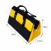 17" Tool Bag Double Layer Heavy Duty Storage Holdall Carry Case Yellow Black