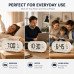 Digital Alarm Clock with Large LCD Display, Electronic Desk Clock with Calendar Snooze Function Random Colors