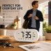Digital Alarm Clock with Large LCD Display, Electronic Desk Clock with Calendar Snooze Function Random Colors