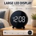 LED Digital Alarm Clock, Large Display Electronic Desk Clock with Clear Time Display, Modern Bedside Clock Random Colors