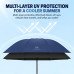 8 Ribs Manual Folding travel Folding Umbrella Windproof Compact Rain Sun Travel Color random