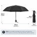 8 Ribs Manual Folding travel Folding Umbrella Windproof Compact Rain Sun Travel Color random