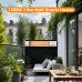 Wall Quartz Heater 2 Bar 1200W Electric Patio Heater With 2 Heat Settings Square for Backyard Garage Decks