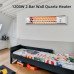 Wall Quartz Heater 2 Bar 1200W Electric Patio Heater With 2 Heat Settings Square for Backyard Garage Decks