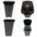 50L Slim Pedal Bin Waste Rubbish Bin with Lid for Kitchen Office 
