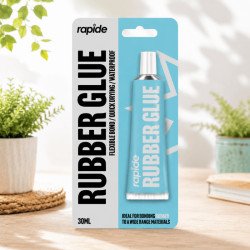 30ml Flexible Rubber Glue Waterproof Adhesive Repair Glue for Rubber, Plastic, Leather, Metal, Shoe Sole and DIY Repairs