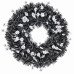 Halloween Wreath for Front Door, Spooky Artificial Door Wreath for Home, Porch, Party, Indoor Outdoor Halloween Decor