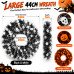 Halloween Wreath for Front Door, Spooky Artificial Door Wreath for Home, Porch, Party, Indoor Outdoor Halloween Decor