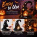 Halloween Witch Hat Tealight Candle Holder Ceramic Star Cut-Out Decor Black
