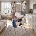 3 Tier Folding Clothes Airer Indoor Laundry Drying Rack 11m Hanging Space