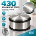 Heavy Duty Stainless Steel Door Stopper Non-Slip Floor Door Stop 1kg 11cm Round