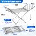 Electric Heated Clothes Airer 230W Folding Laundry Drying Rack Aluminium Rail