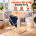 Electric Heated Clothes Airer 230W Folding Laundry Drying Rack Aluminium Rail