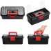 13 Inch Organiser Toolbox Storage Box with Compartments Workshop DIY Tool Case