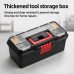 13 Inch Organiser Toolbox Storage Box with Compartments Workshop DIY Tool Case