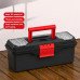 13 Inch Organiser Toolbox Storage Box with Compartments Workshop DIY Tool Case