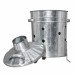 15L Galvanized Steel Incinerator Fire Bin Garden Waste Paper Burner Chimney Lid