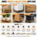 Heavy Duty Dolly Trolley 200KG Platform Moving Trolley Wooden Board 4 Wheels