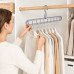 10Pack Clothes Hangers 9 Holes Wardrobe Organiser 360 Rotation Space Saving for Dorm Apratment