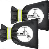 2pcs Outside Tap Cover for Winter Tap Cosy Thickened Jacket Insulated Protector from Freezing 2pcs Outside Tap Cover for Winter Tap Cosy Thickened Jacket Insulated Protector from Freezing
