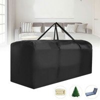 Outdoor Cushion Dustproof Cover Storage Bag Garden Furniture Covers 173x76x51cm - Black Outdoor Cushion Dustproof Cover Storage Bag Garden Furniture Covers 173x76x51cm - Black