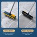 Long Handle Floor Scrub Brush with Squeegee Hair Cleaning Comb Stiff Bristle Brush Useful Cleaning Tool