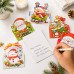 30pcs Christmas Cards 5 Designs 3D Fold-Out Xmas Greeting Cards Kids Party