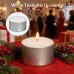 15PCS White Tealights Unscented Unfragranced Candles 3h Burn Time for Festivals Yoga Bathroom Gifts