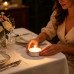 15PCS White Tealights Unscented Unfragranced Candles 3h Burn Time for Festivals Yoga Bathroom Gifts