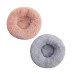 Detachable and Washable Comfy Donut Extra Large Dog Cat Beds Warm Bed Pet Round Plush Puppy Beds - 80cm Light Grey