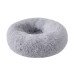 Detachable and Washable Comfy Donut Extra Large Dog Cat Beds Warm Bed Pet Round Plush Puppy Beds - 80cm Light Grey