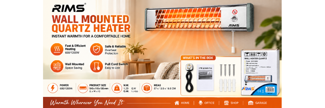 Wall Mounted Quarts Heater